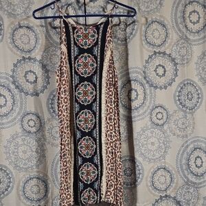 Hint of Mint Multicolor Patterned Mini Dress